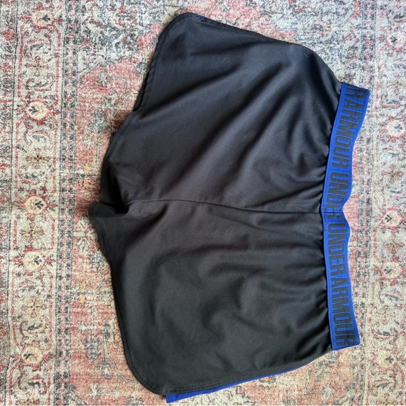 Under Armour Black and Blue Performance Shorts - Picture 3 of 3